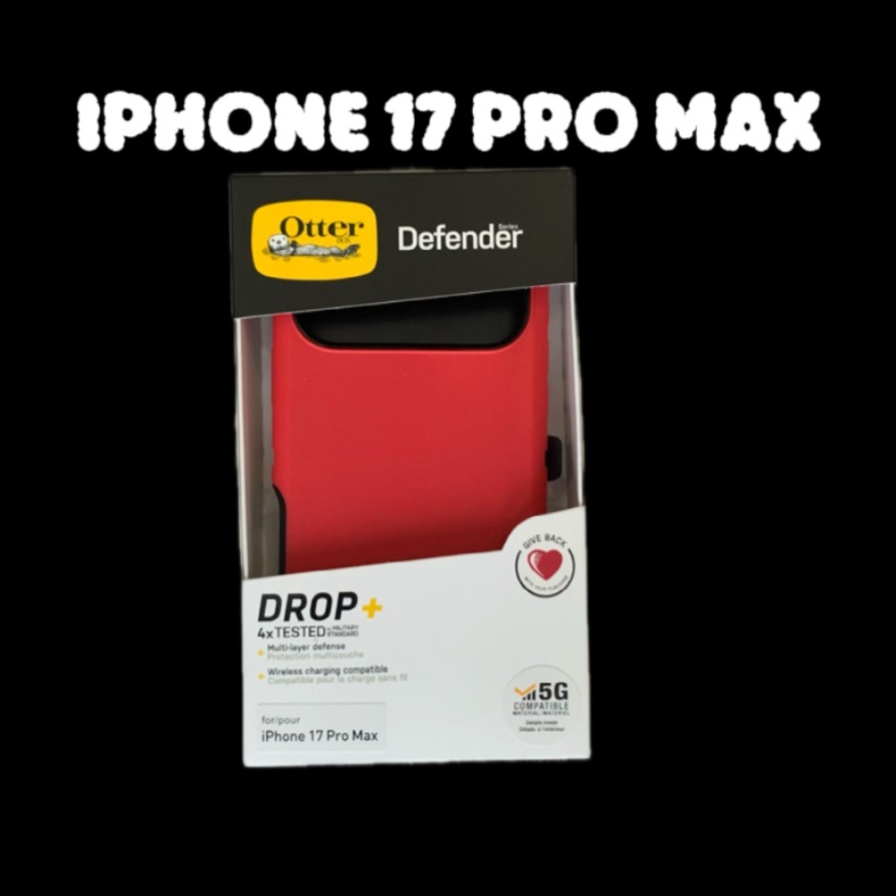 OtterBox Defender Case for iPhone 17 Pro Max - Bold Red